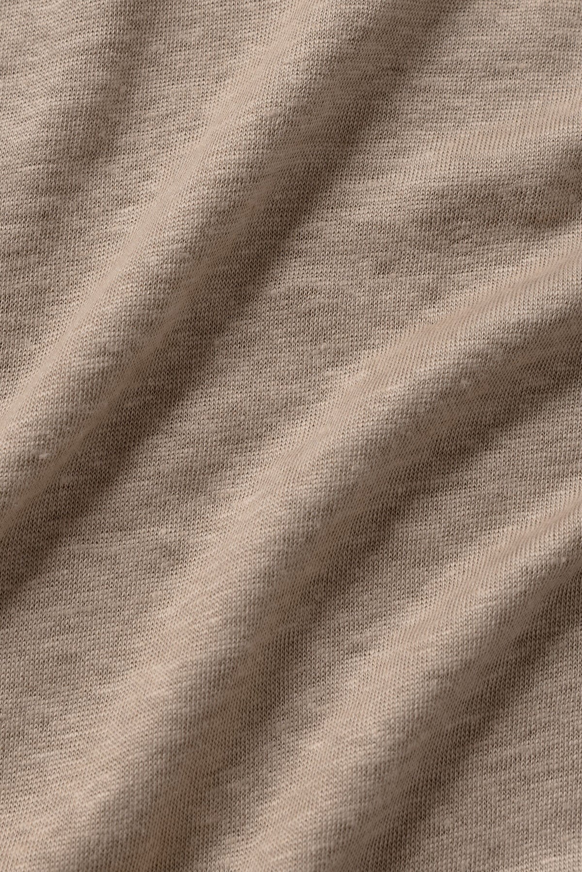 Linen Jersey Coastal Long Sleeve Pullover - Gravel