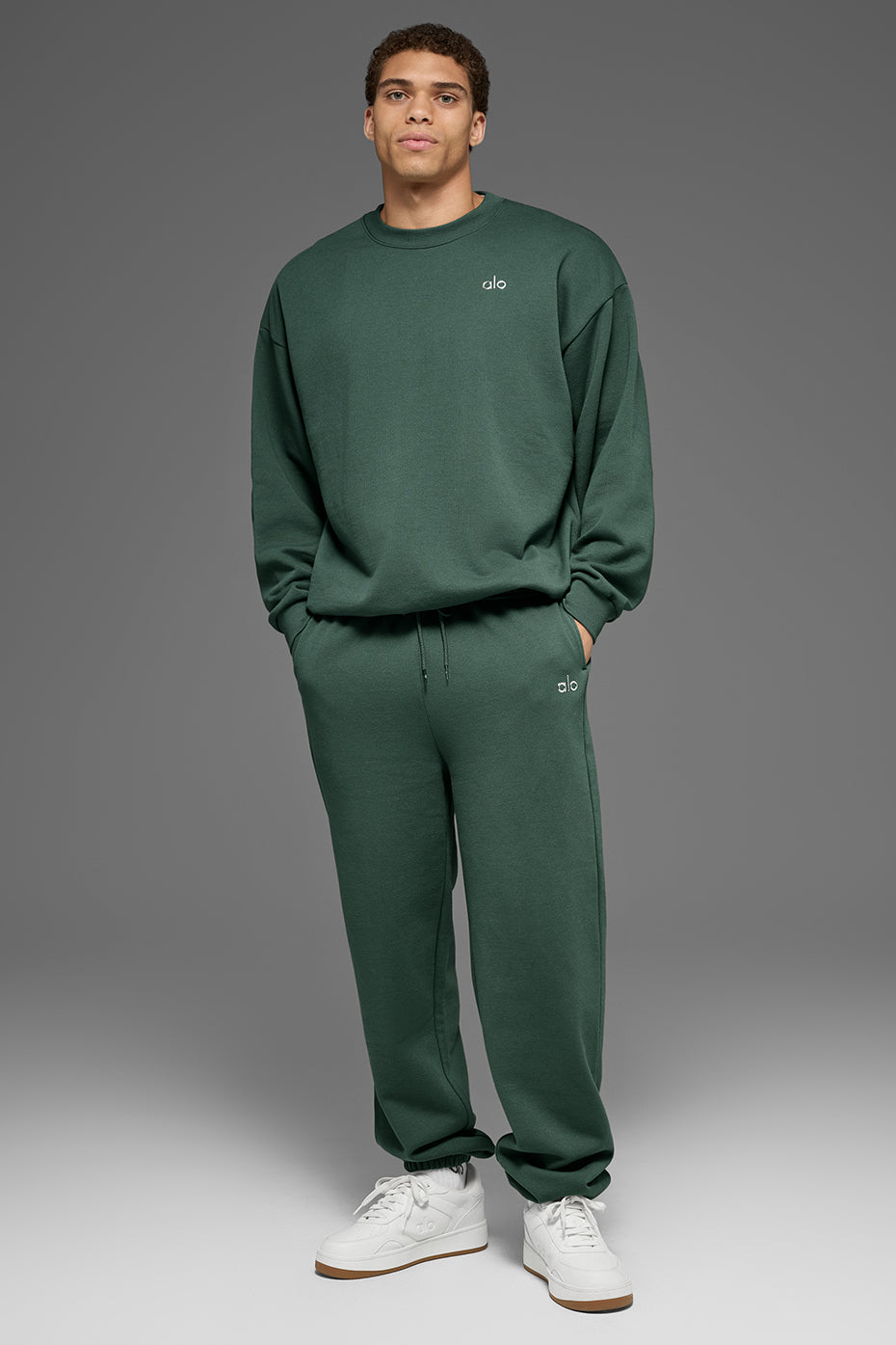 Accolade Crew Neck Pullover - Clover Green