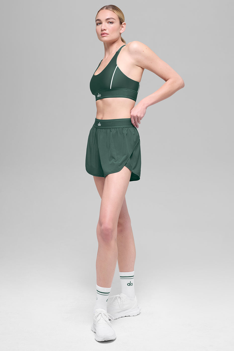 Match Point Short - Clover Green