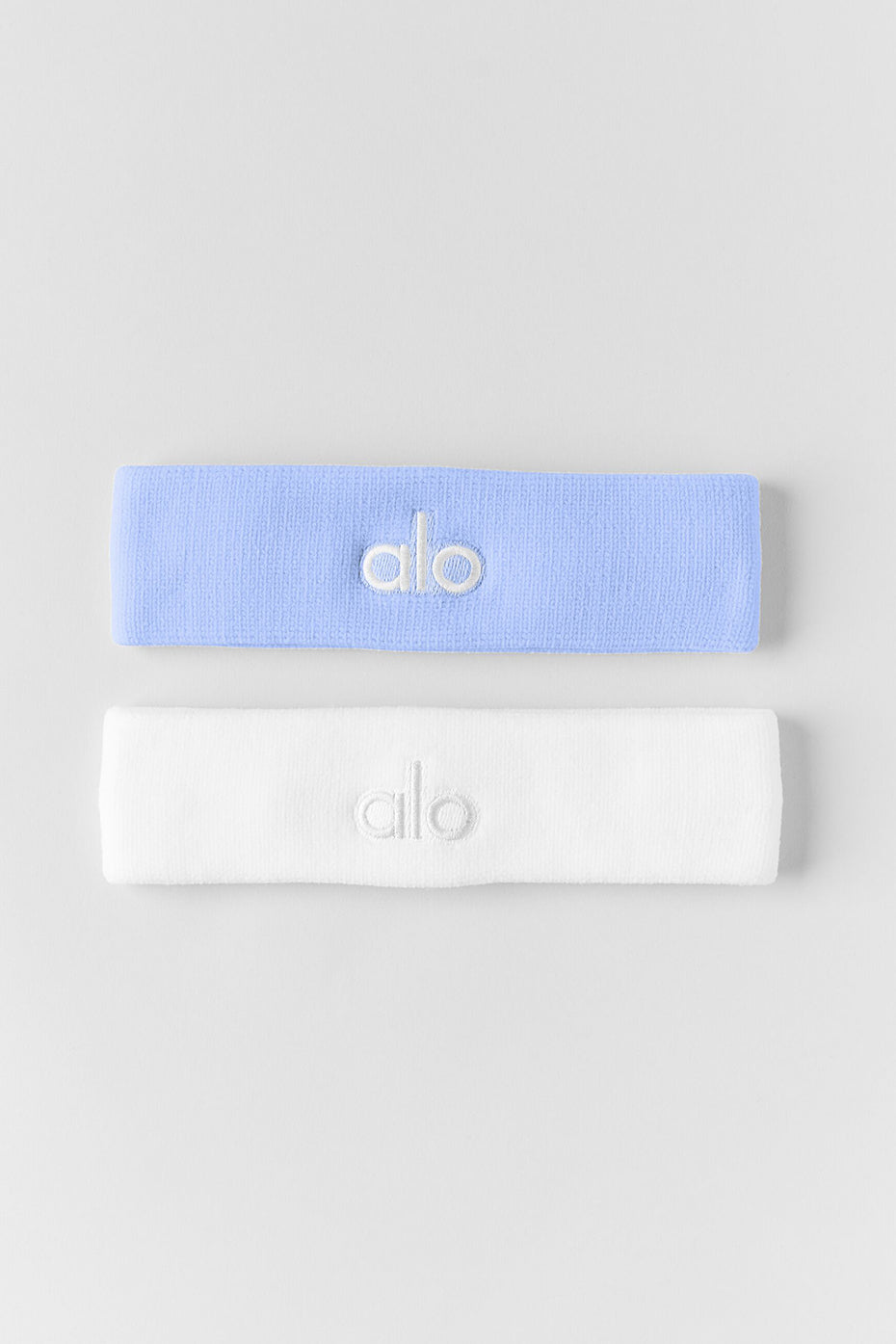 Glow Sweatband (2-Pack) - Light Provence Blue/White