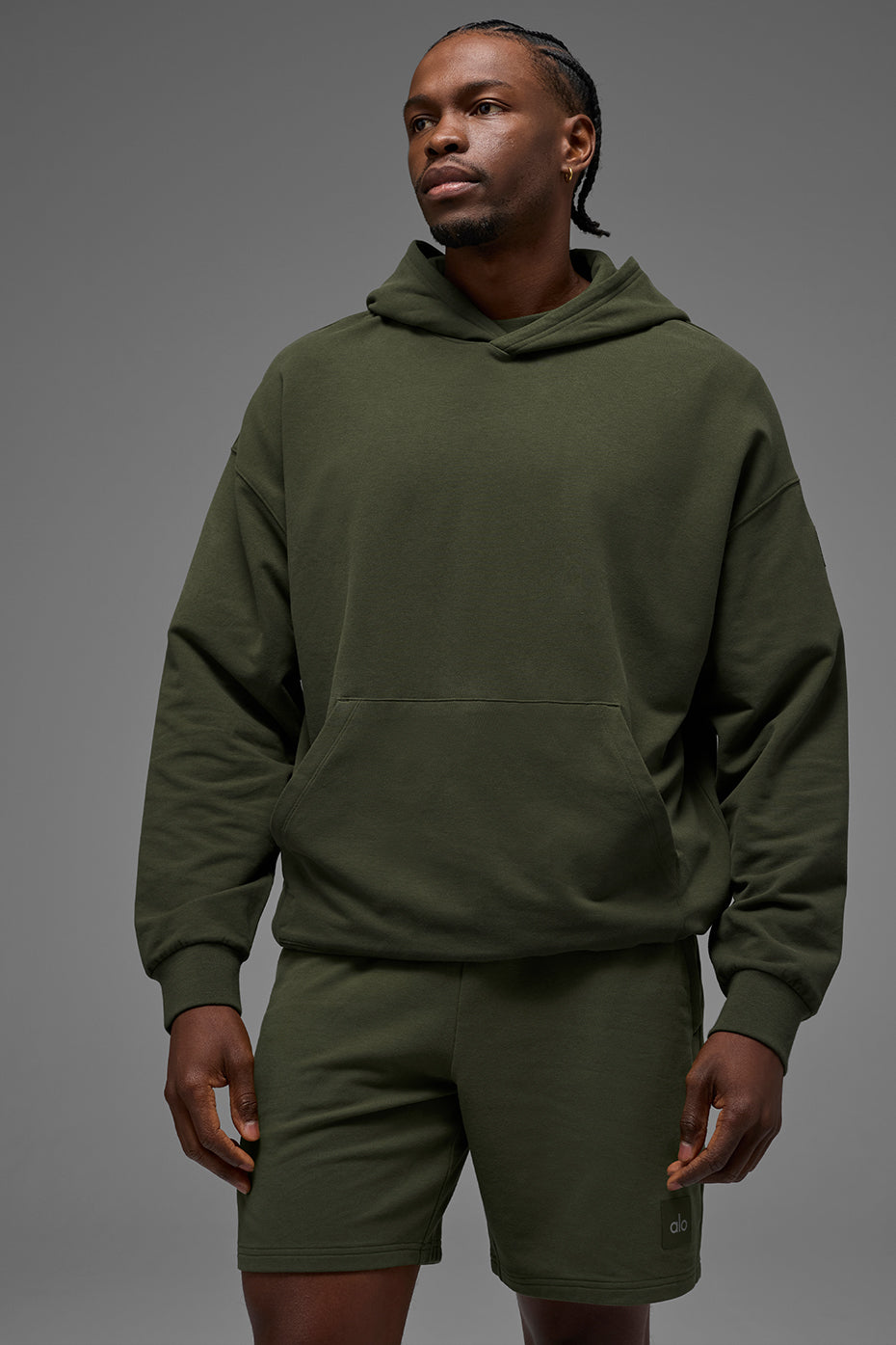 Double Take Hoodie - Green Olive