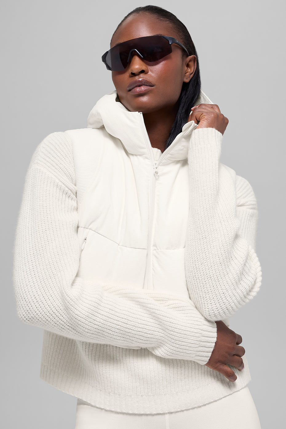 Fast Lane Puffer Vest - Ivory