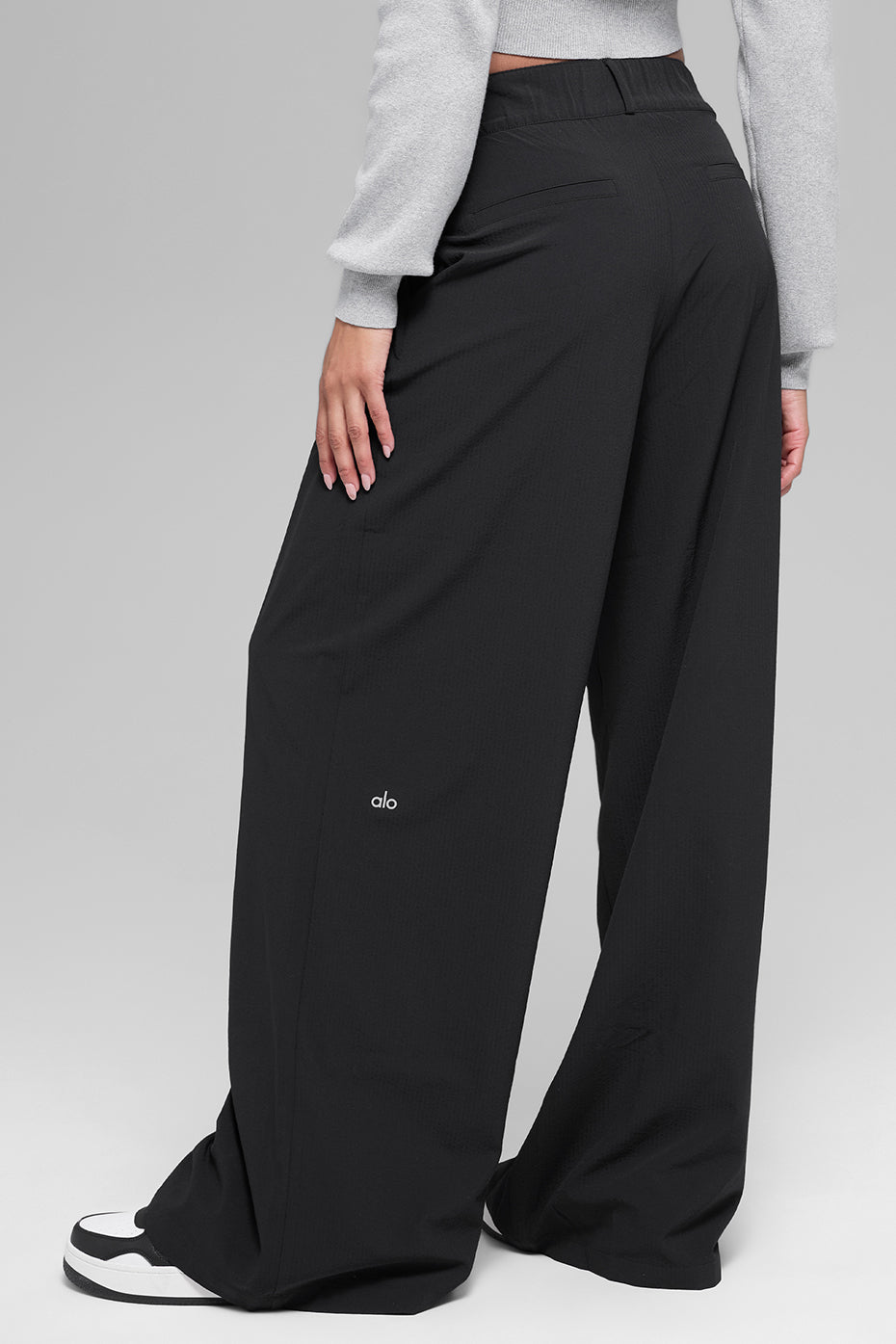 High-Waist Dreamscape Trouser (Long) - Black