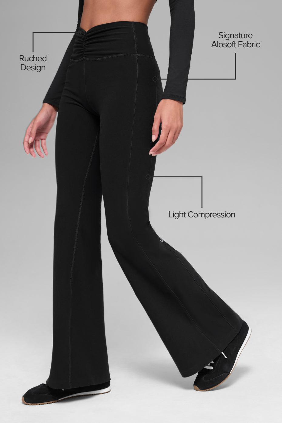 Alosoft Intuition High-Waist Bootcut - Black